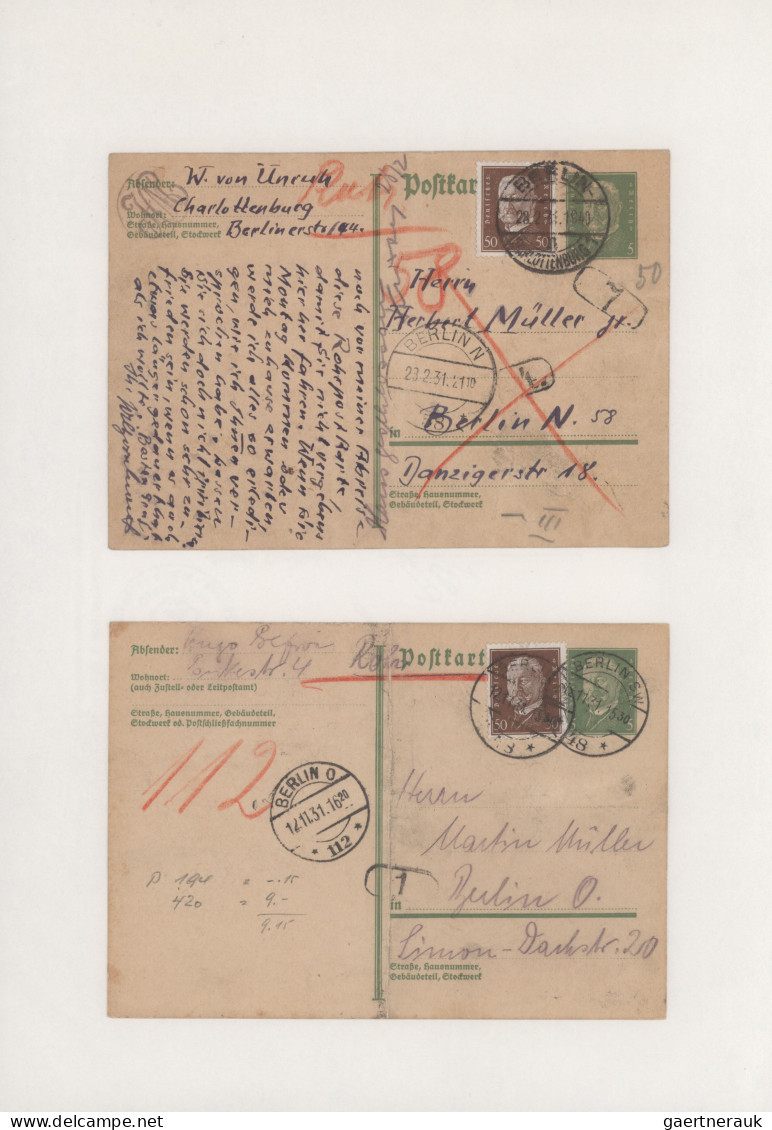 Berlin - Rohrpost: 1879/1959, Sammlung von ca. 200 Rohrpostbelegen (davon sieben