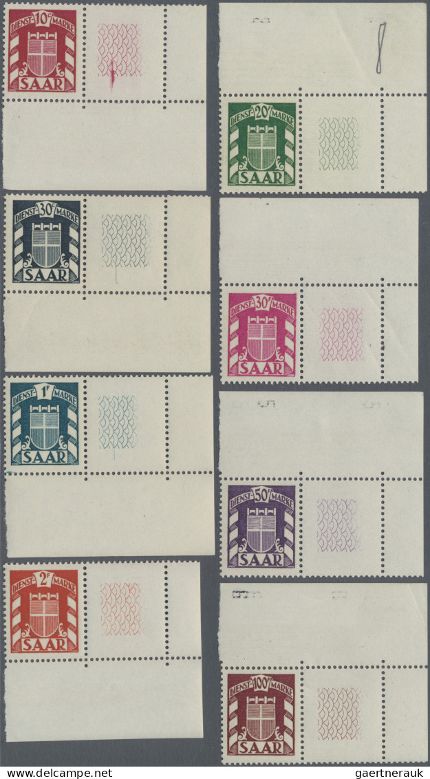 Saarland (1947/56) - Dienstmarken: 1949, Dienstmarken "Wappen Des Saarlandes", Z - Sonstige & Ohne Zuordnung