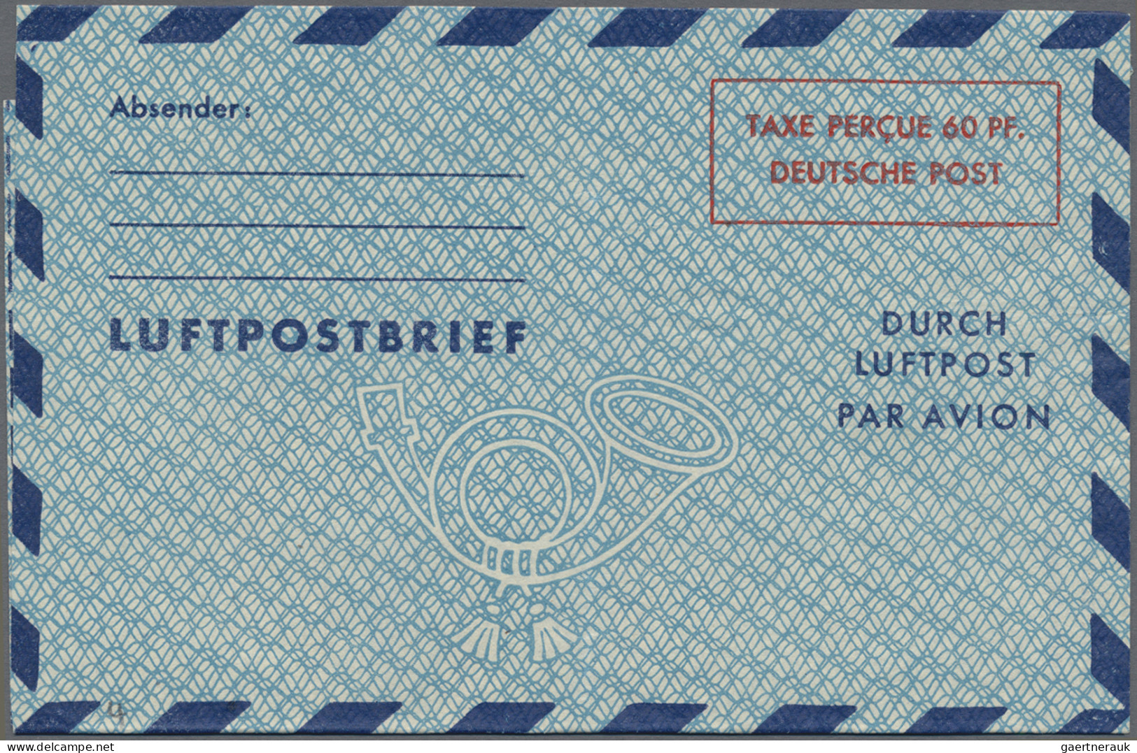 Bizone - Ganzsachen: 1948/1952, 14 Luftpostfaltbriefe, Davon 5 Stück Gelaufen, D - Otros & Sin Clasificación