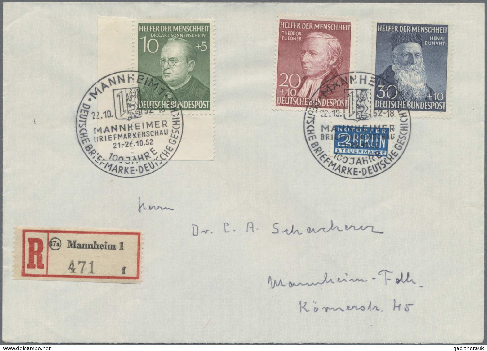 Bundesrepublik Deutschland: 1949/1968, Nette Belege-Partie Von 32 Briefen Und Ka - Collections