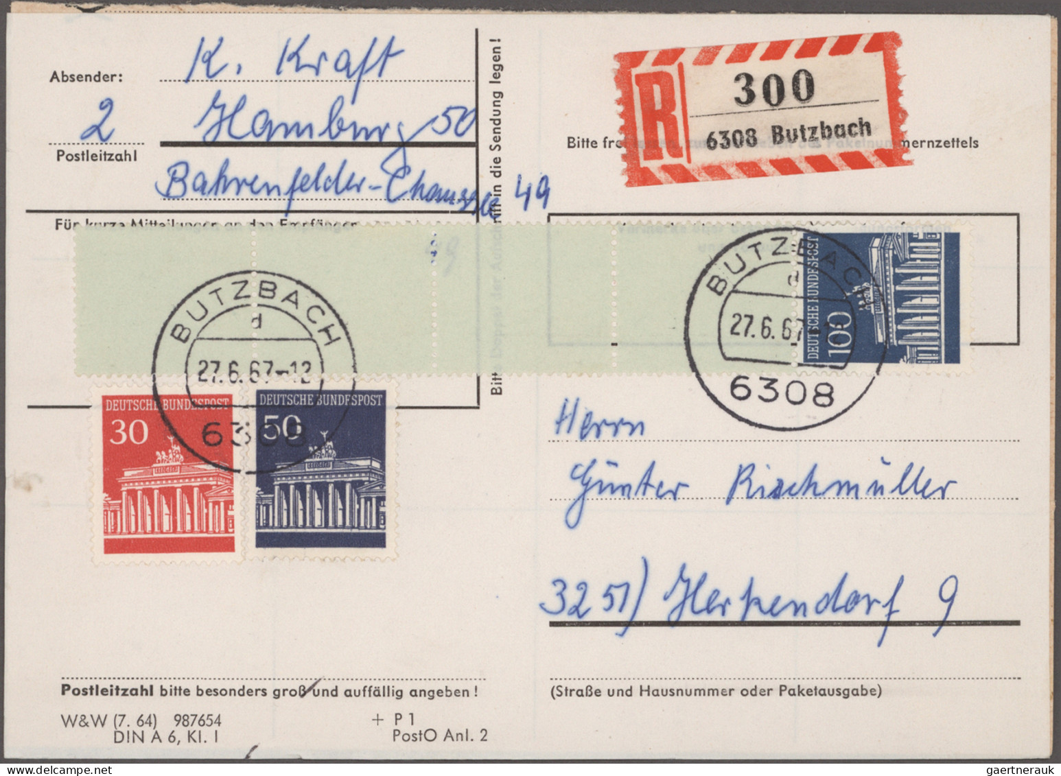 Bundesrepublik - Rollenmarken: 1967/1995, Vielseitige Partie Von Fast 200 Briefe - Roller Precancels