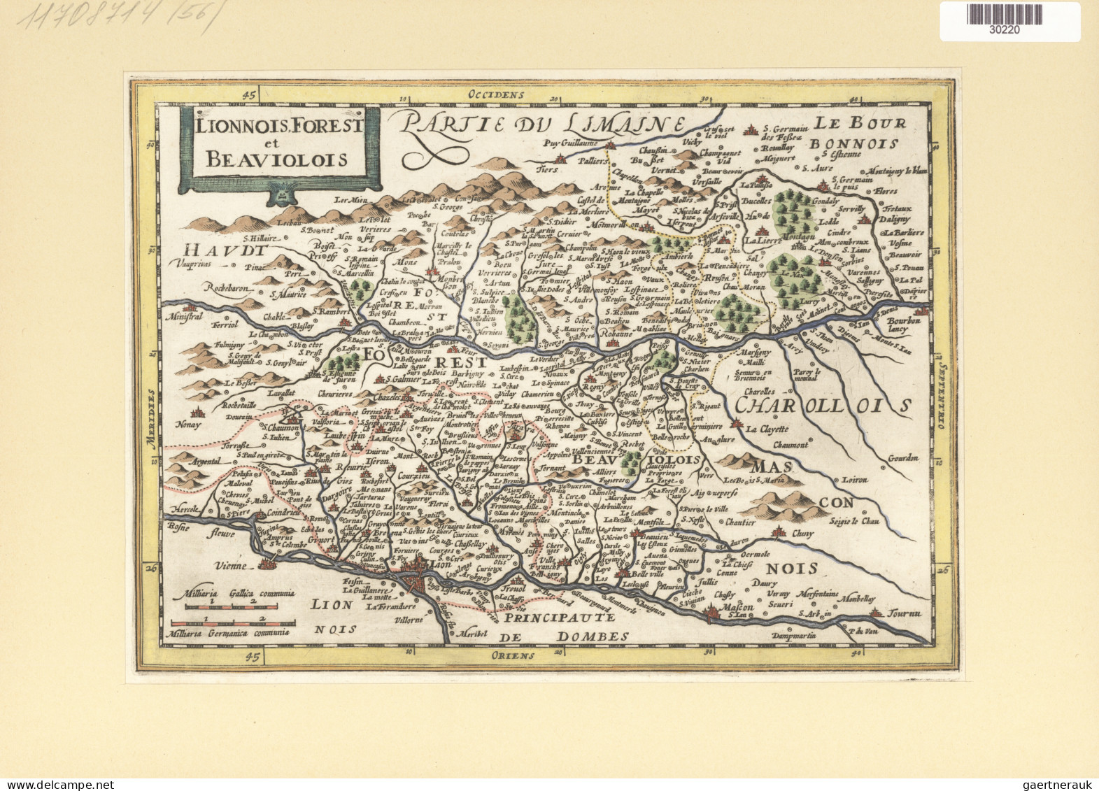 Landkarten und Stiche: 1580/1820 (ca). Bestand von über 130 alten Landkarten, me