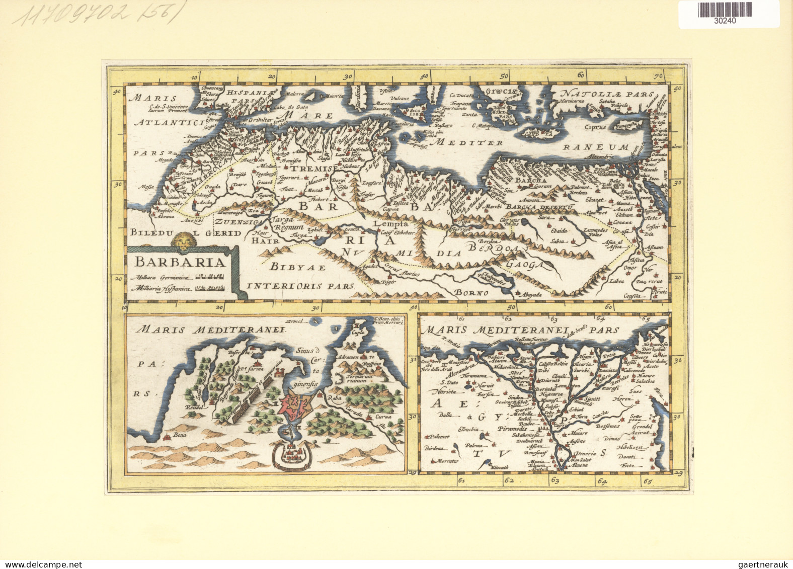 Landkarten und Stiche: 1580/1820 (ca). Bestand von über 130 alten Landkarten, me