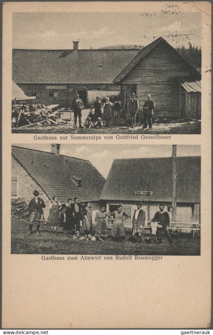 Ansichtskarten: Österreich: 1898/1940 (ca.), Partie von ca. 97 alten Topographie