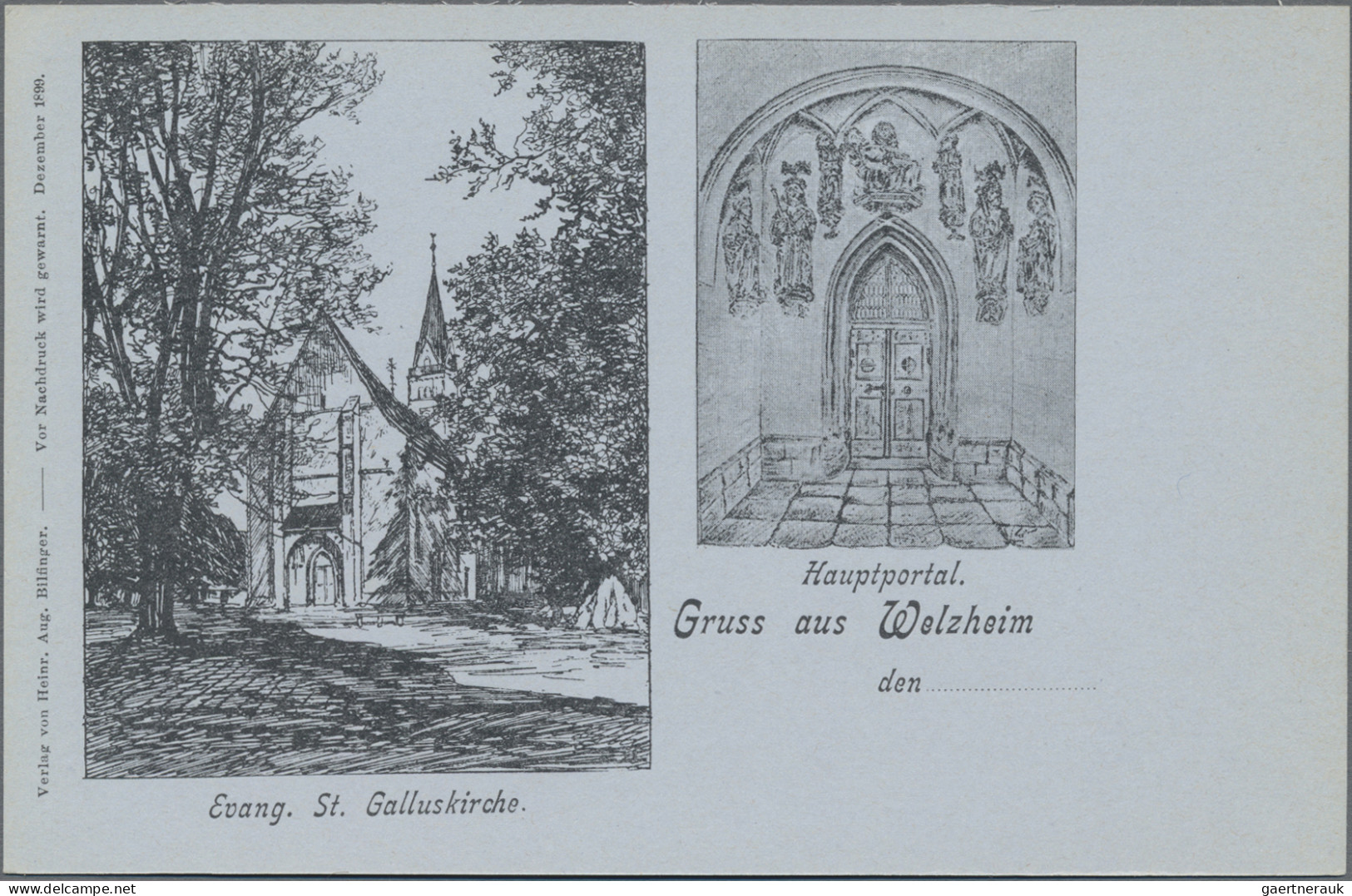 Ansichtskarten: Baden-Württemberg: 1896/1950 (ca.), Vielseitige Partie Von Ca. 2 - Autres & Non Classés