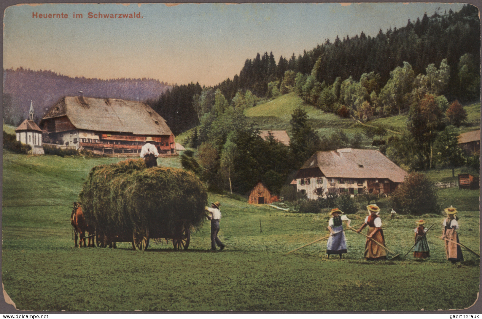 Ansichtskarten: 1890/1940 ca., Ansichtskartensammlung in 3 Ordnern mit über 700
