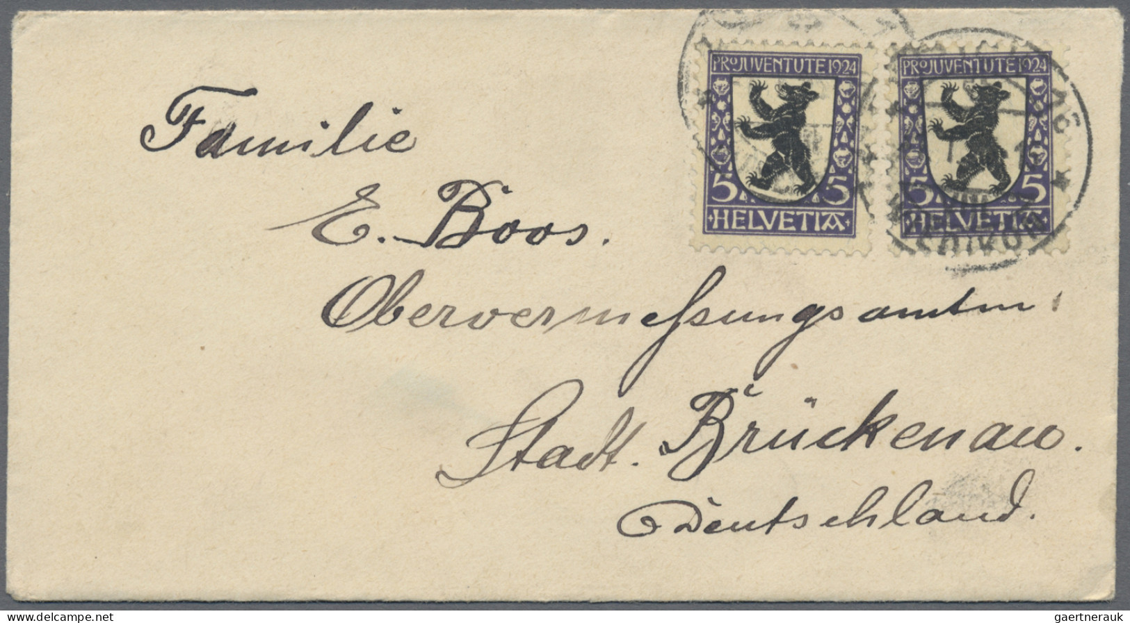 Schweiz: 1885/1980, Partie von ca. 155 Briefen und Karten, dabei attraktive Fank