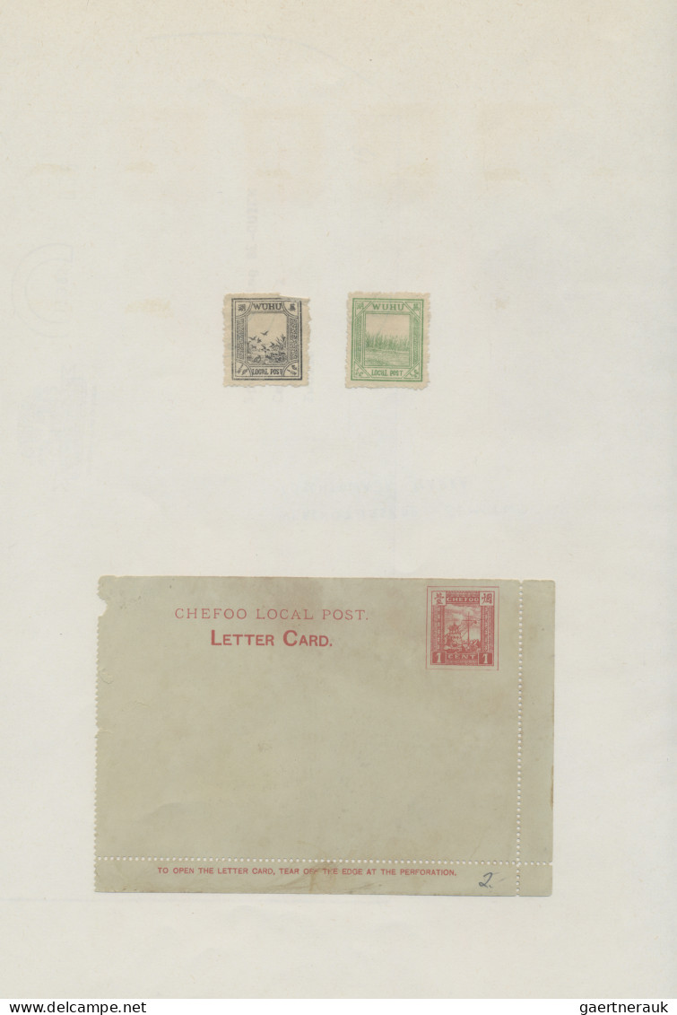 China - Local Post: 1878/1896, Amoy-Shanghai, mint and used on pages inc. five s