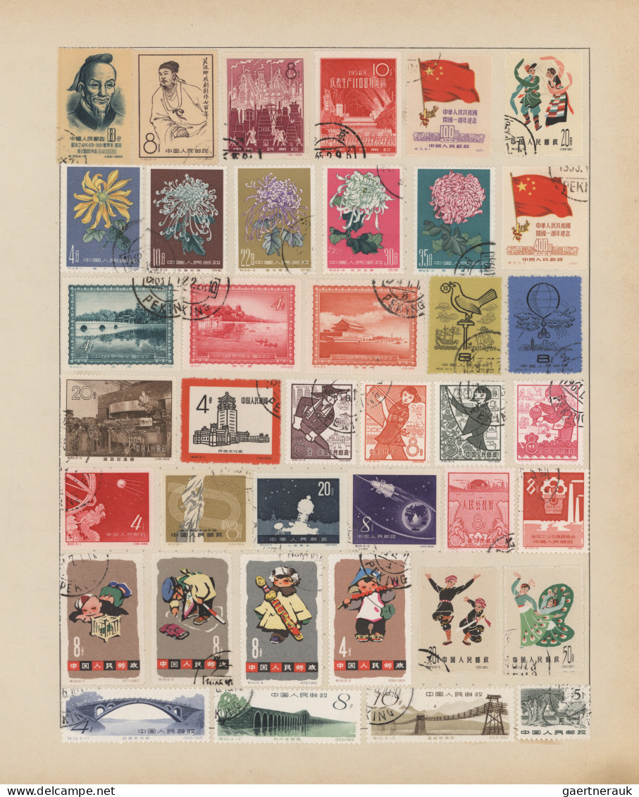 China (PRC): 1900/1990 (ca.), mint and used balance/collection on stockpages/alb