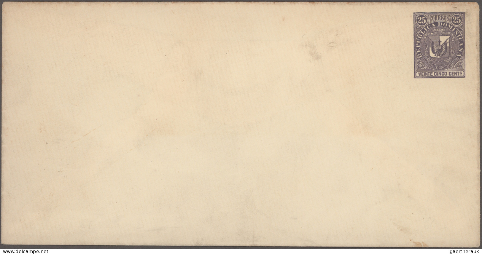 Dominican Republic - Postal Stationery: 1881/1910, Lot Of Five Stationeries: Thr - Dominikanische Rep.