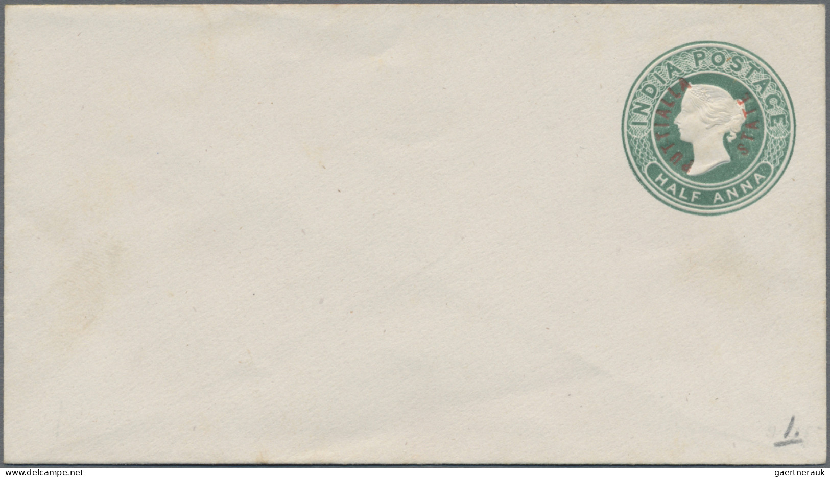 India - postal stationery: 1883/1940's "Postal Stationery of the Convention Stat