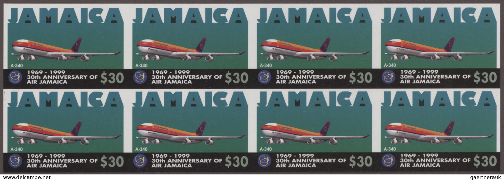 Jamaica: 1995/2008. Collection containing 1811 IMPERFORATE stamps (inclusive som