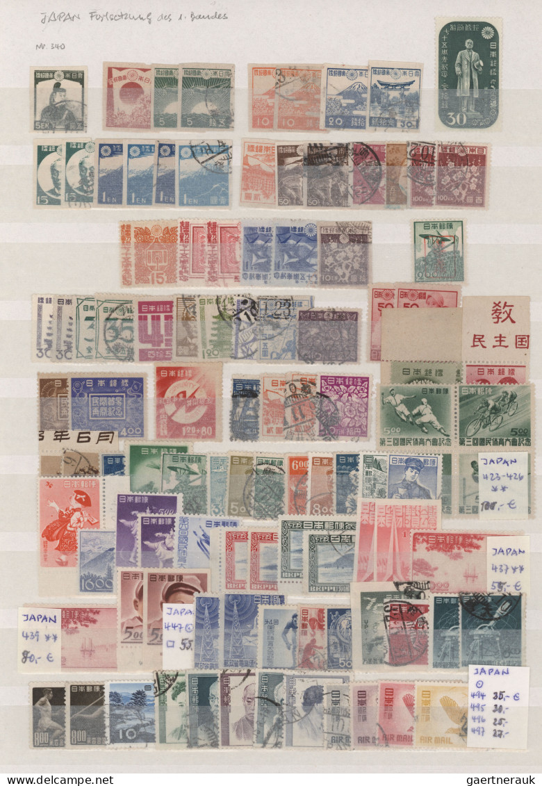 Japan: 1888/1981, Unused Mounted Mint Resp. MNH (inc. 1956 Definitive 500y) And - Other & Unclassified