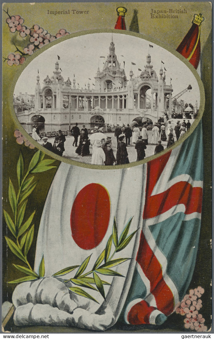 Japan: 1910, Japan-British Exhibition, Specialized Collection Of "Valentine's & - Sonstige & Ohne Zuordnung