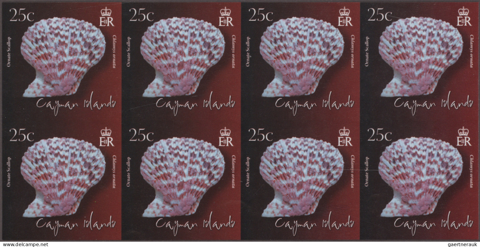 Cayman Islands: 2000/2013. Collection containing 1362 IMPERFORATE stamps (inclus
