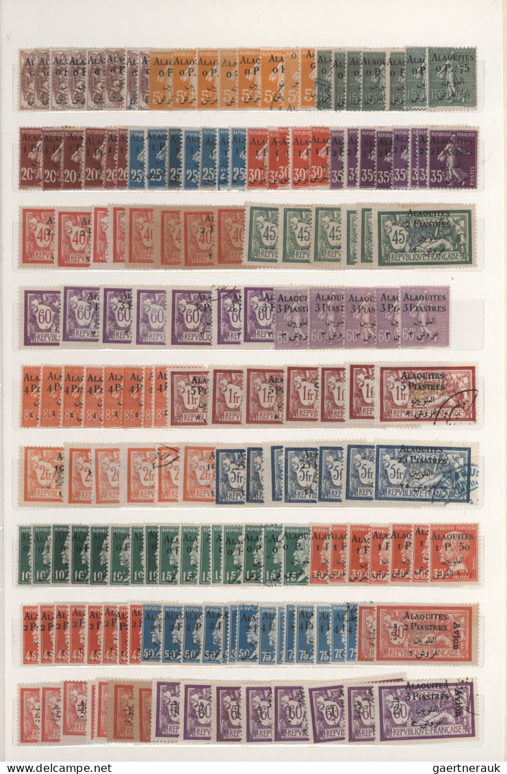 Alaouites: 1925/1930, Almost Exclusively Mint Balance Of More Than 800 Stamps (i - Gebraucht