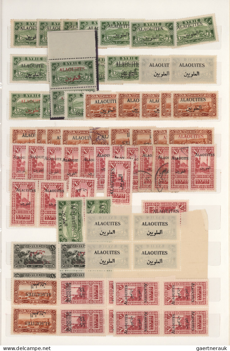 Alaouites: 1925/1930, Almost Exclusively Mint Balance Of More Than 800 Stamps (i - Gebraucht