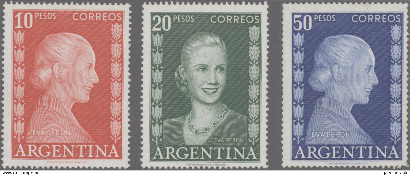 Argentina: 1952/1954 "Evita Peron": Near To 70 Covers, Postcards, FDCs And Posta - Otros & Sin Clasificación