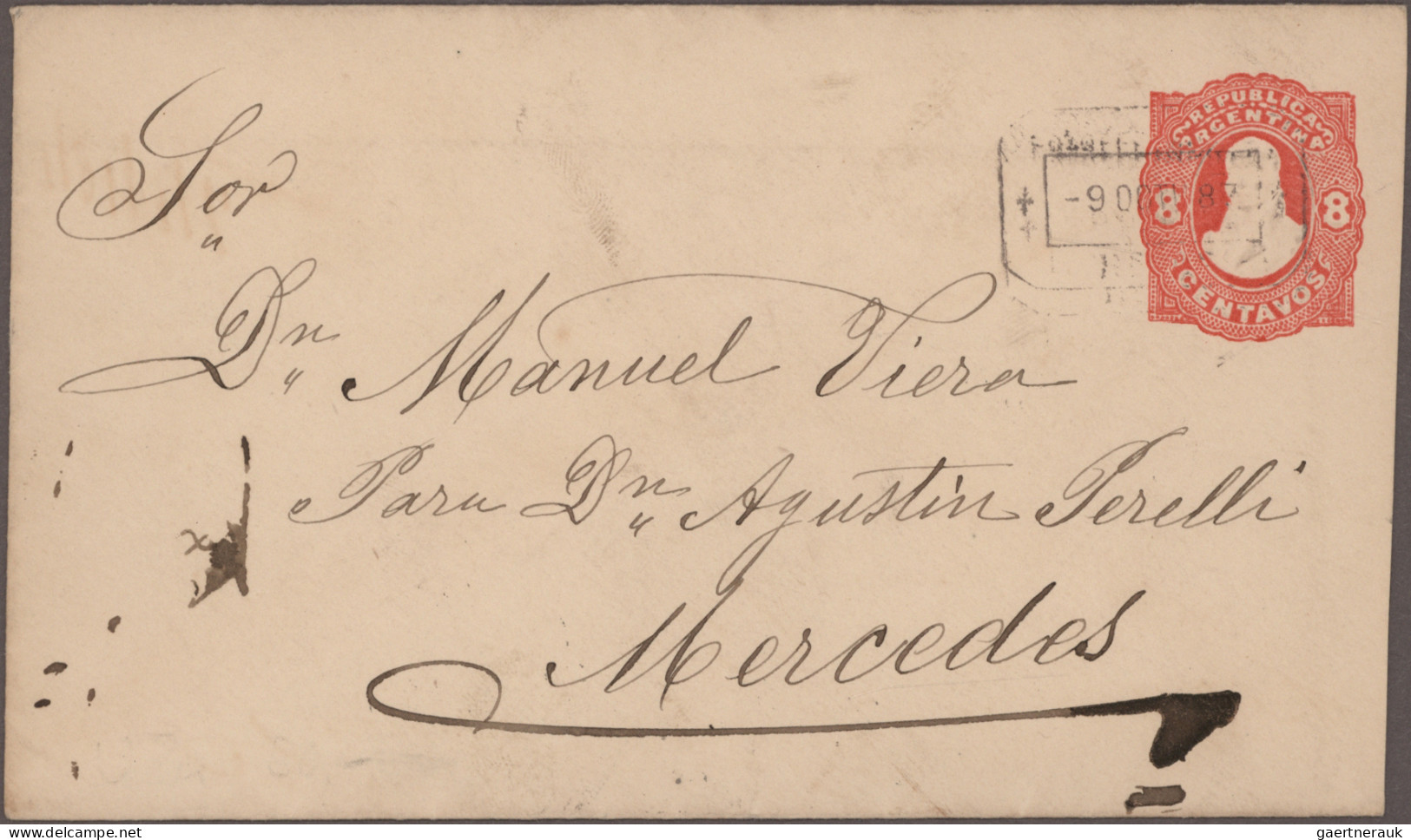 Argentina - Postal Stationary: 1878/1910 (ca.), Collection Of Apprx. 150 Used An - Postal Stationery