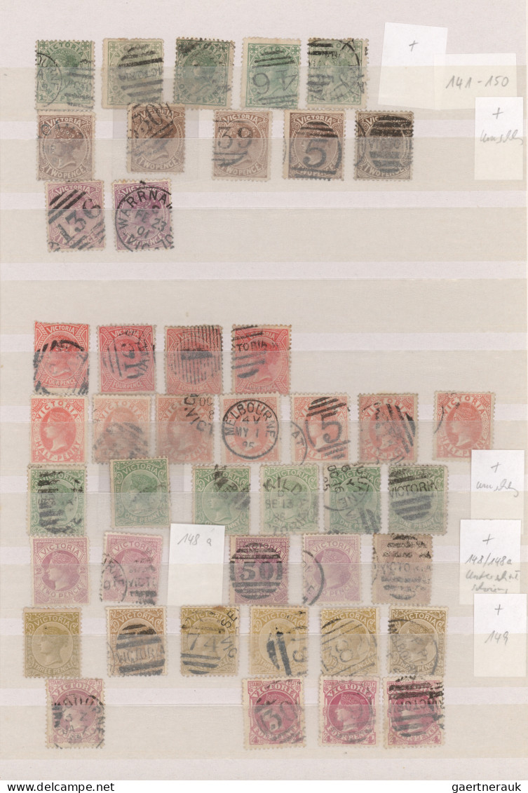 Victoria: 1850/1901, Sophisticated Used Collection Of Apprx. 750 Stamps (incl. F - Covers & Documents
