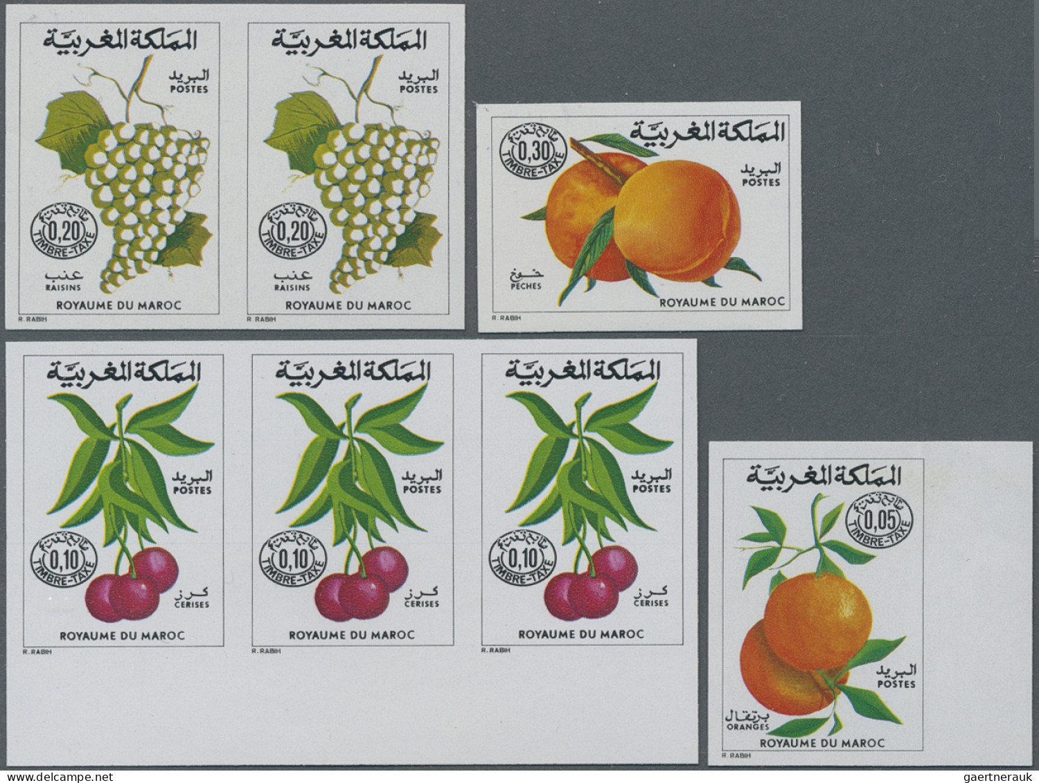 Morocco: 1973/1981, Lot Of 17.220 IMPERFORATE (instead Of Perforate) Stamps And - Marokko (1956-...)