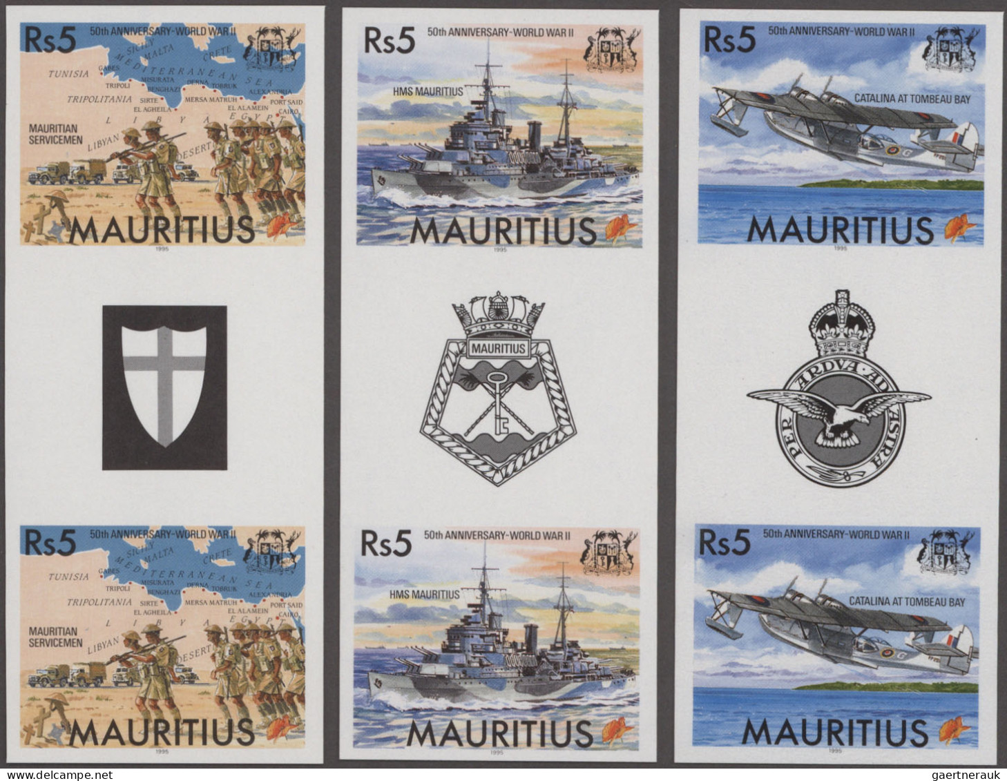 Mauritius: 1989/2016. Collection containing 23399 IMPERFORATE stamps and 22 IMPE