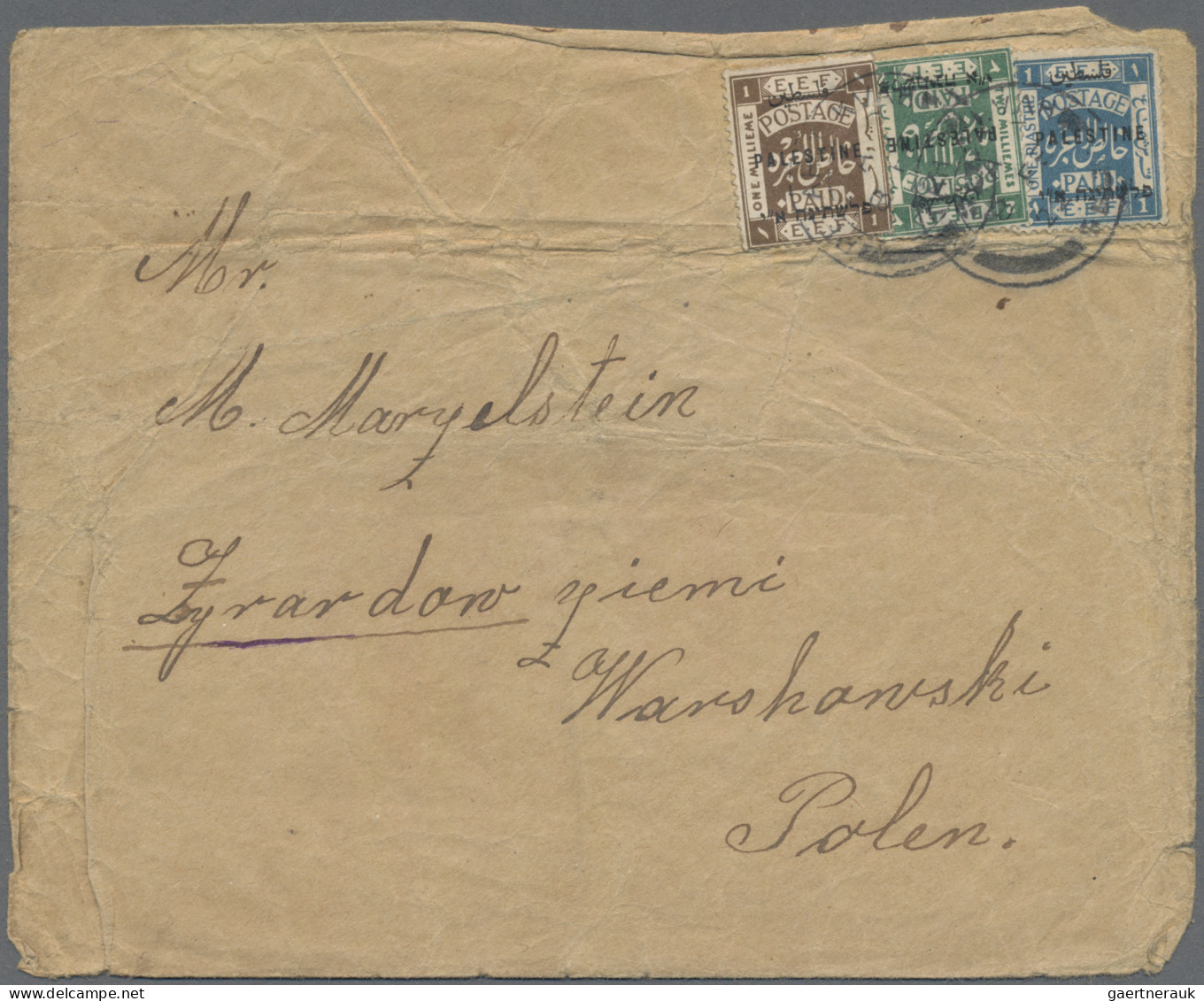 Palestine: 1922/1947, Collection Of Approx. 120 Covers Mostly International, Inc - Palestine