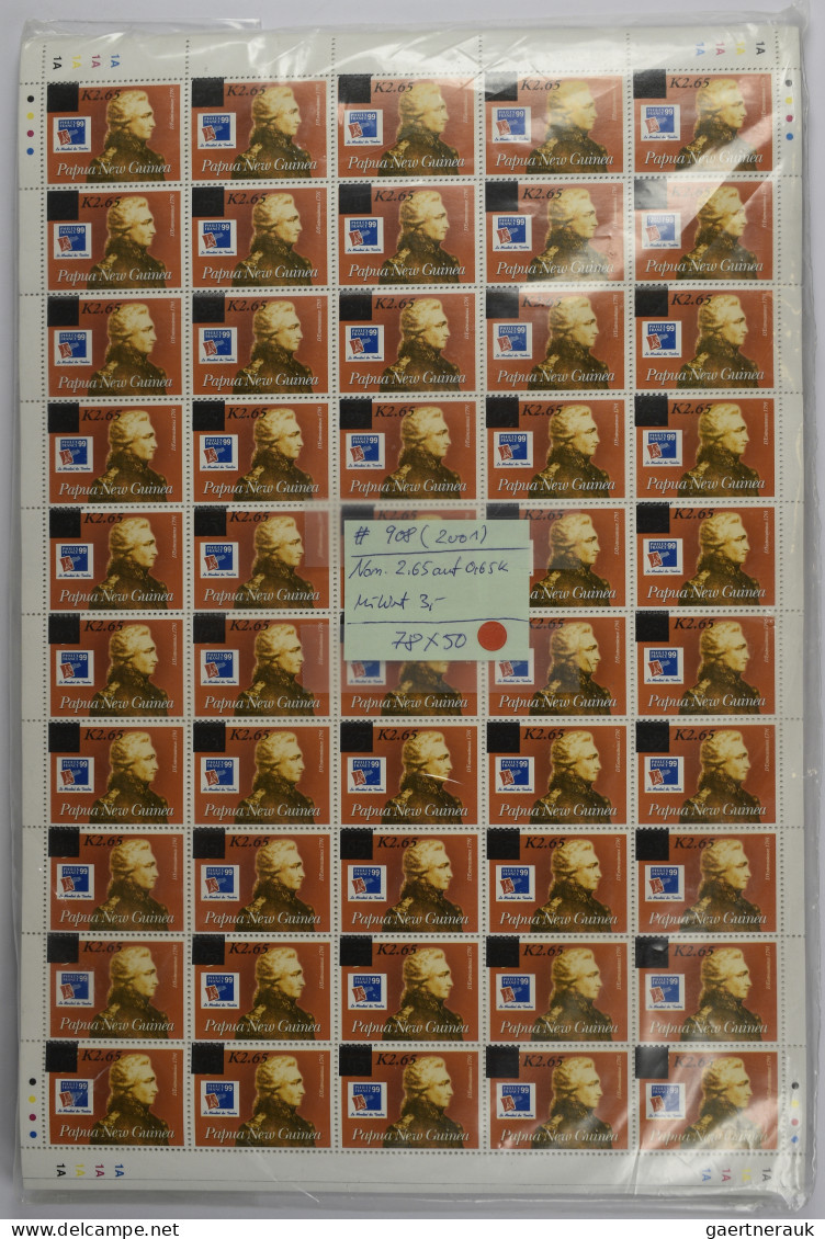 Papua New Guinea: 2000/2008. Lot With MNH Stamps In Quantities From A Few Hundre - Papua-Neuguinea