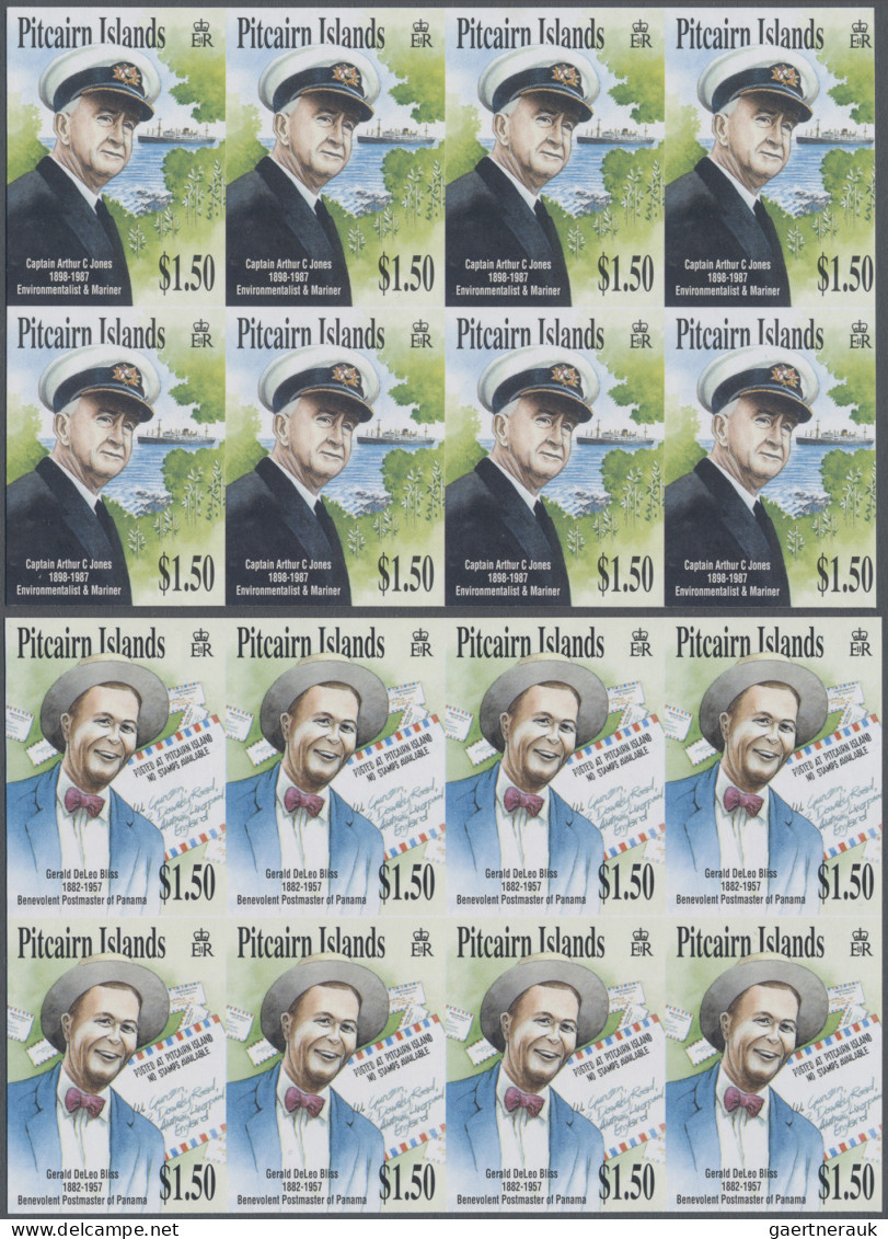 Pitcairn: 2002/2006. Collection Containing 452 IMPERFORATE Stamps Concerning Var - Pitcairn