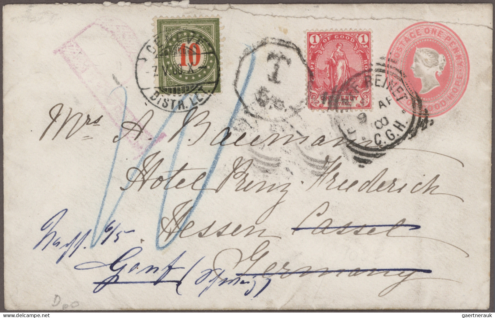 South Africa: 1900/1939: Collection Of 23 Covers, Postcards And Postal Stationer - Lettres & Documents