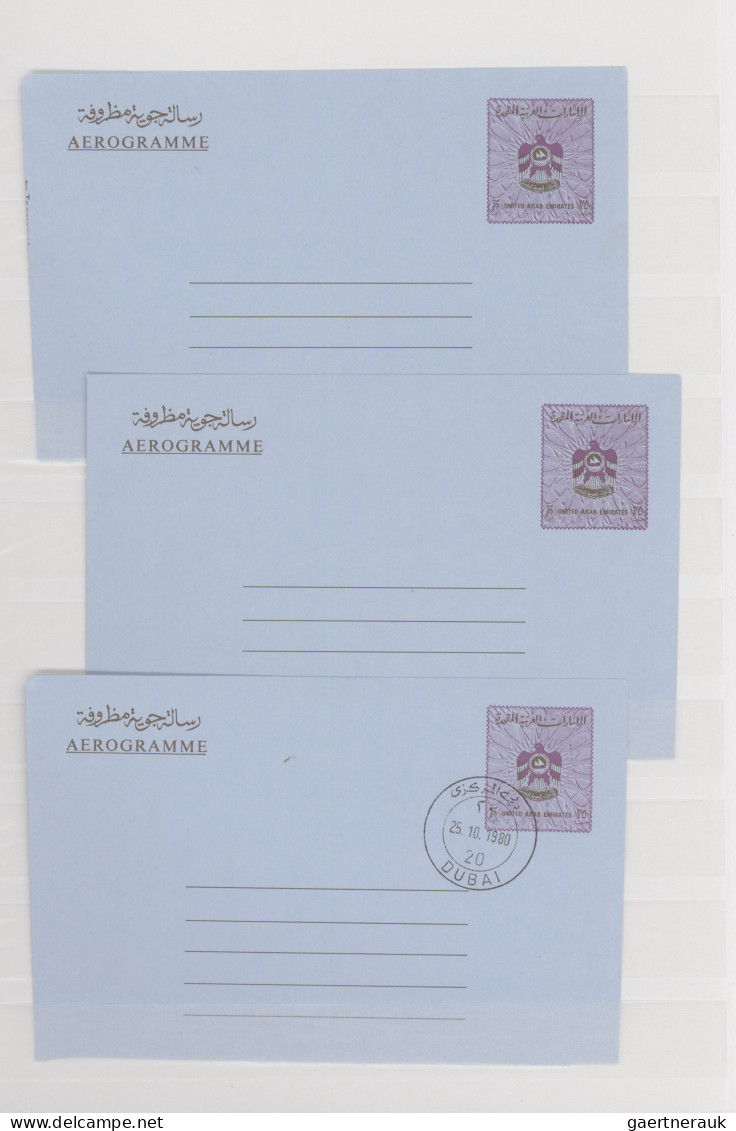 United Arab Emirates: 1973/1980 (ca.), Collection Of 23 Mainly Unused Air Letter - United Arab Emirates (General)