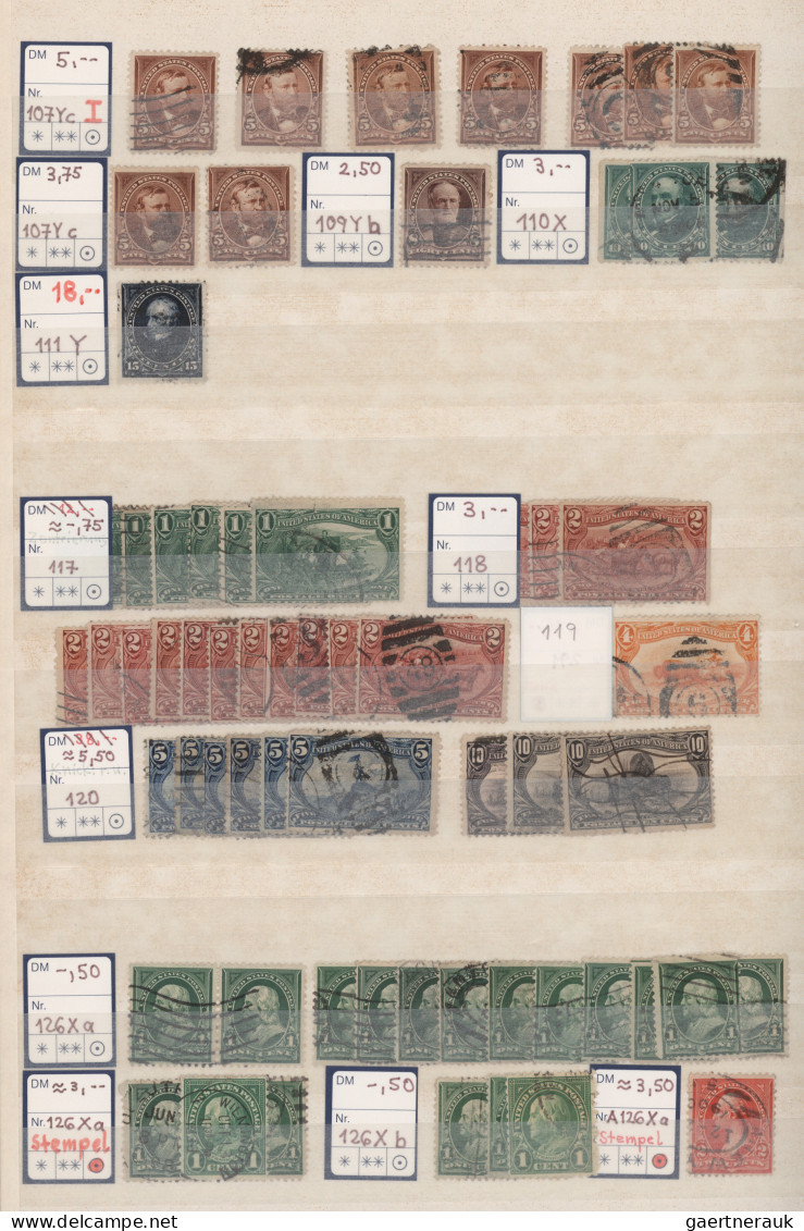 United States: 1855/2005 (ca.), Sophisticated Mainly Used Balance In 15 Albums P - Lettres & Documents