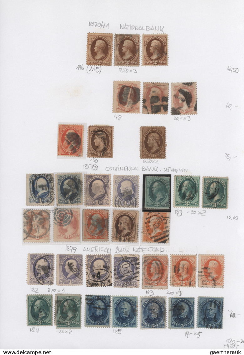 United States: 1860/1990 (ca.), Comprehensive Collection Individually Arranged O - Lettres & Documents