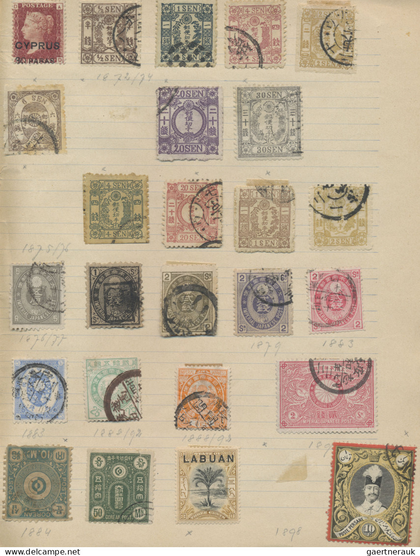 World Wide: 1855/1930 (ca.), Approval Book Comprising A Selection Of Apprx. 470 - Sammlungen (ohne Album)