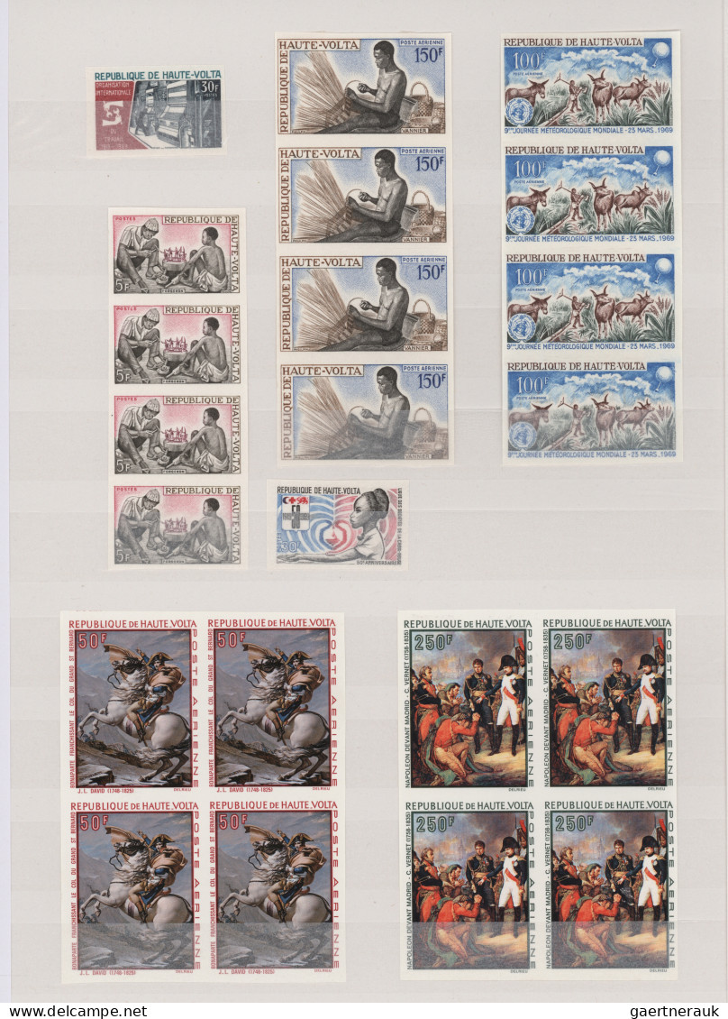 Africa: 1968/1969, French Africa, Collection Of Apprx. 377 Imperf. Stamps, Appar - Otros - África