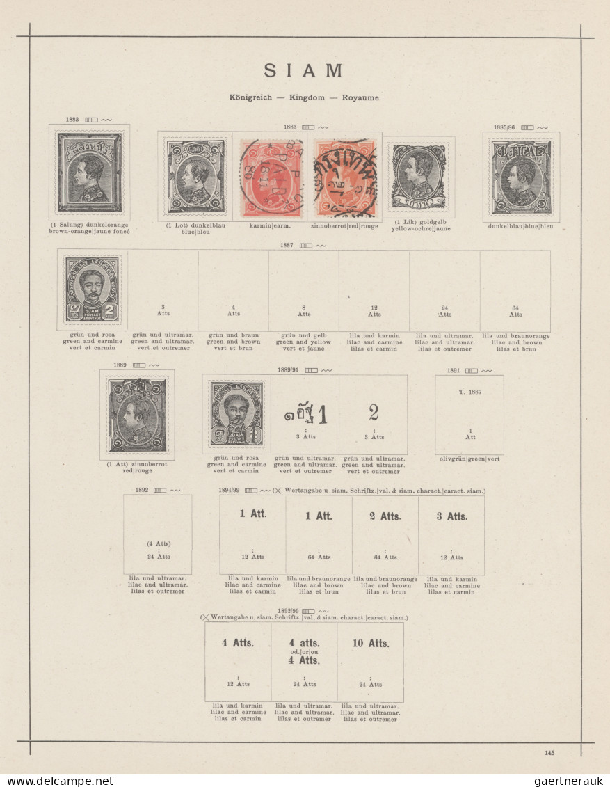 Asia: 1860/1910's (c.): Collection Of Mint And Used Stamps From China, Hongkong, - Autres - Asie