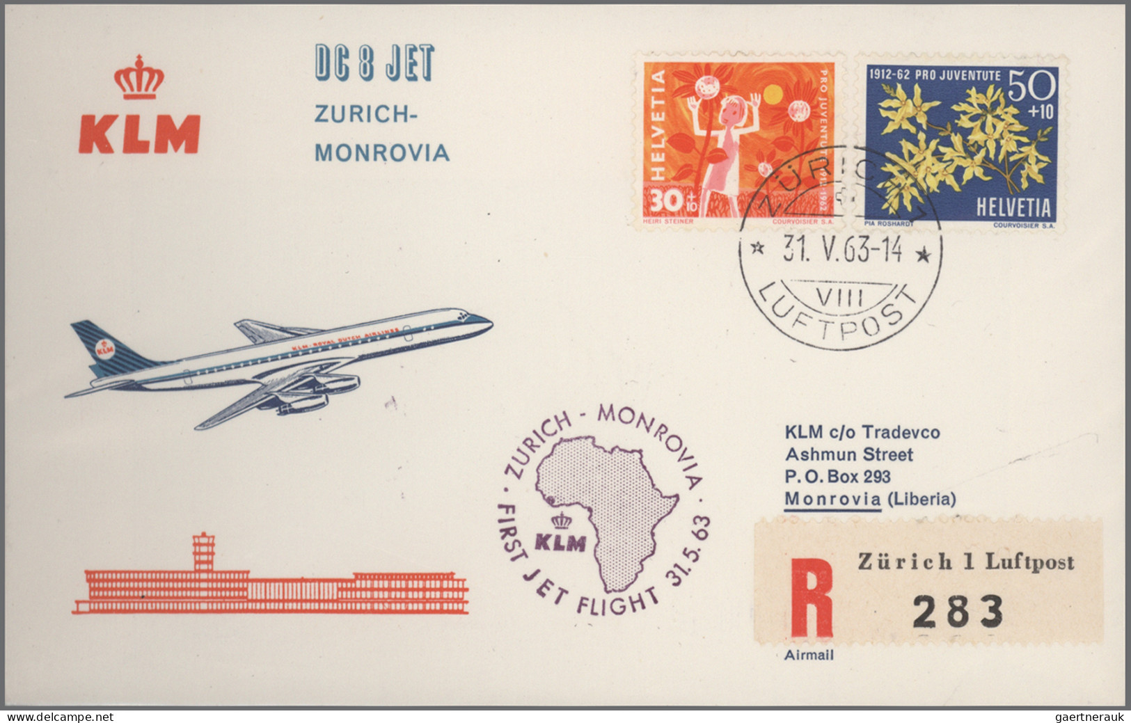 Air Mail: 1946/1971, Eine tolle Sammlung von Eröffnungsfluglinien, ersten Flügen