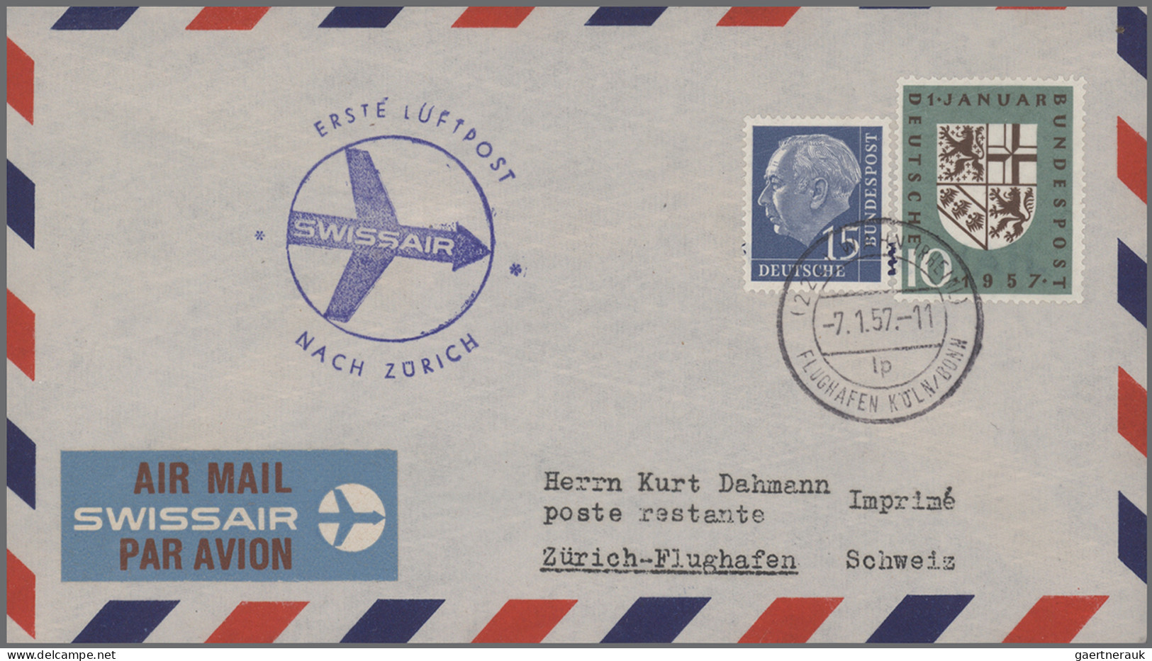 Air Mail: 1946/1971, Eine tolle Sammlung von Eröffnungsfluglinien, ersten Flügen