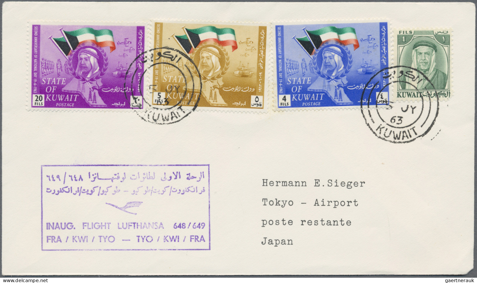 Air Mail: 1950/1960's (c.) - LUFTHANSA First Flights: More than 270 covers, post