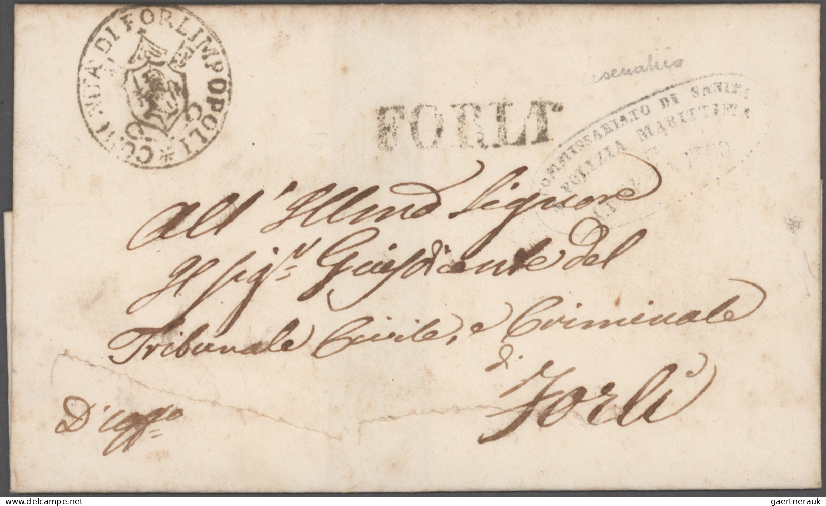 Disinfection Mail: 1716/1911, extraordinary exhibit collection of 52 disinfected