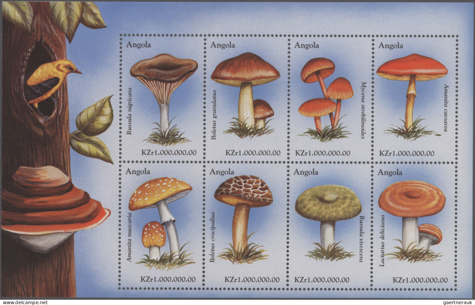Thematics: mushrooms: 1950/2015 (approx.), Comprehensive accumulation with mint