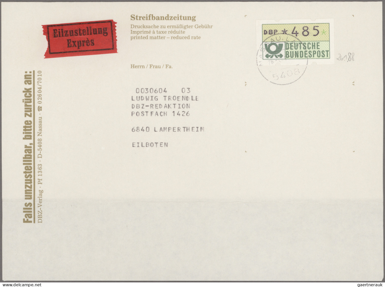 Thematics:  Postal Mecanization: 1970/2000 (ca.), Meist Deutschland Und Etwas We - Post