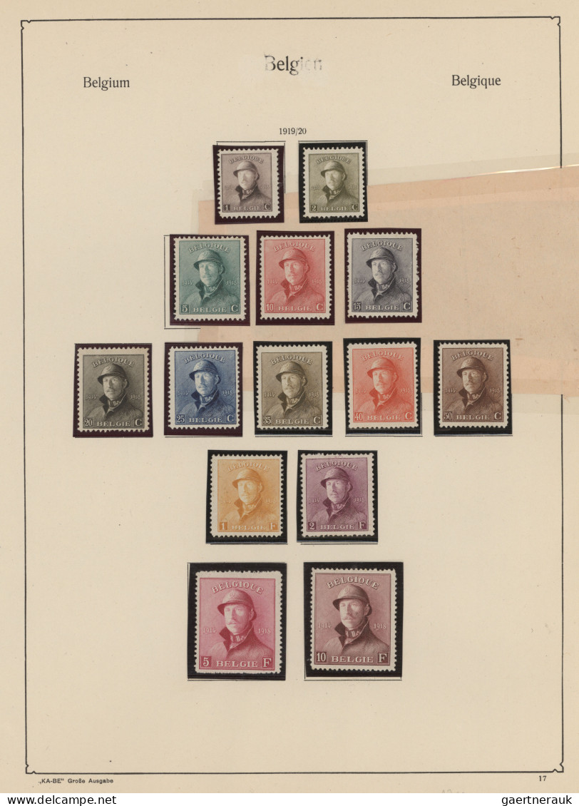 Belgium: 1849/1969, Starke Sammlung, Gut Besammelt Mit Lücken Im KA-BE-Vordruck- - Collections