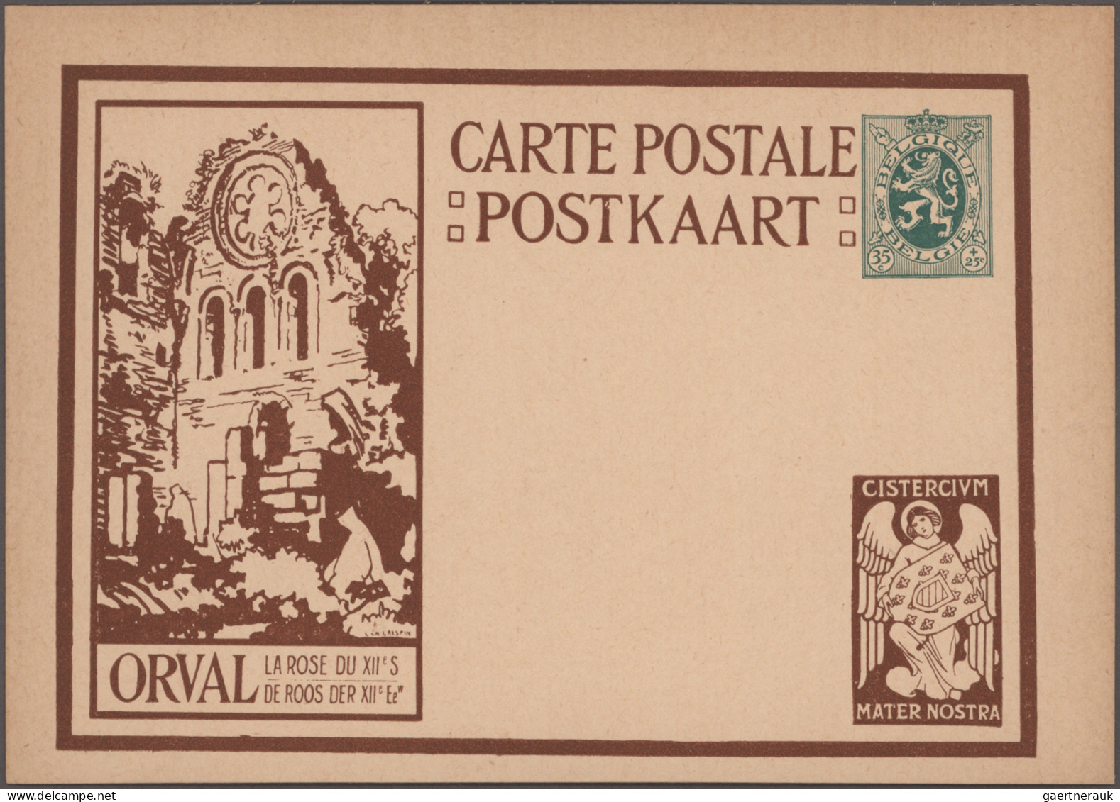 Belgium - postal stationery: 1900/1972, Pictorial/Advertising cards, assortment