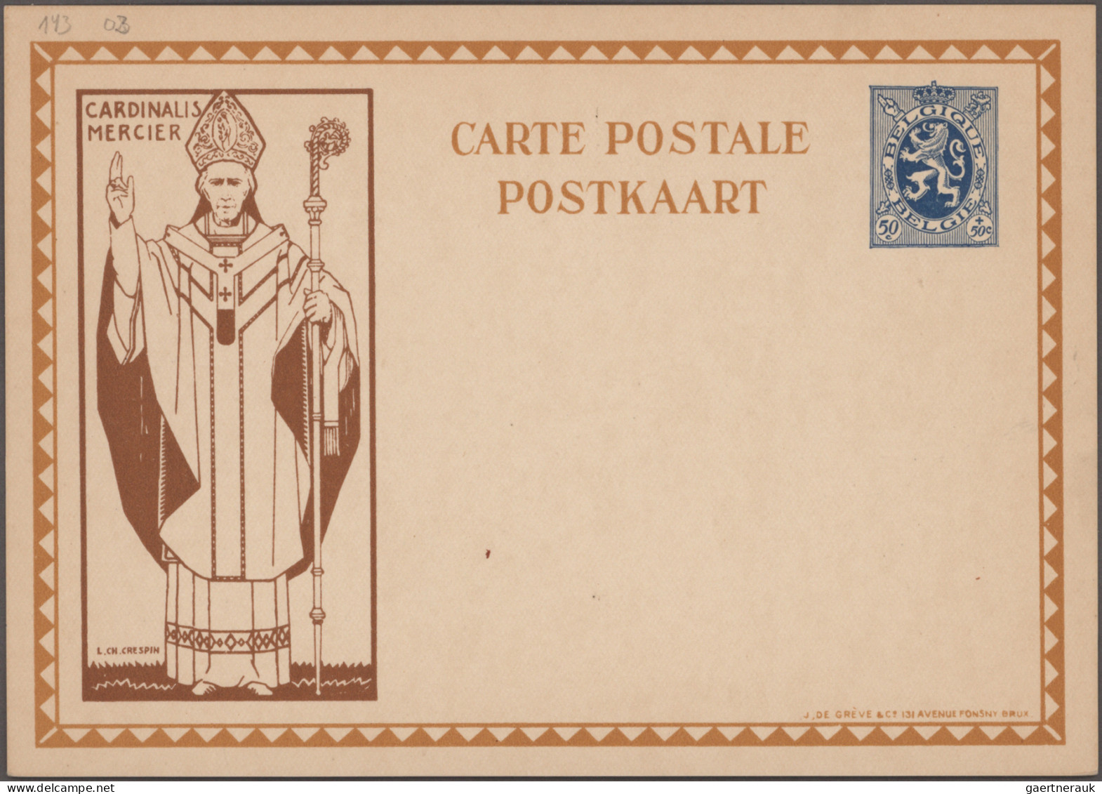 Belgium - postal stationery: 1900/1972, Pictorial/Advertising cards, assortment