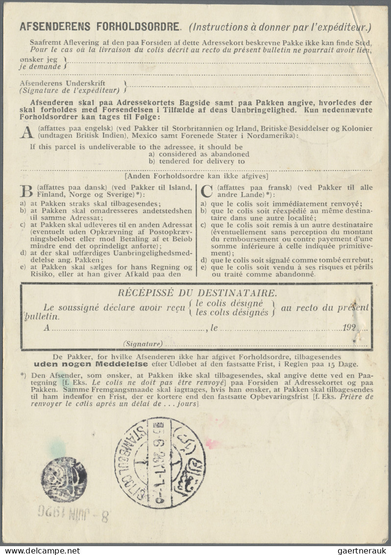 Denmark: 1920/1995, Parcel Depatch Forms/Freight Papers Etc., Assortment Of 50 I - Other & Unclassified