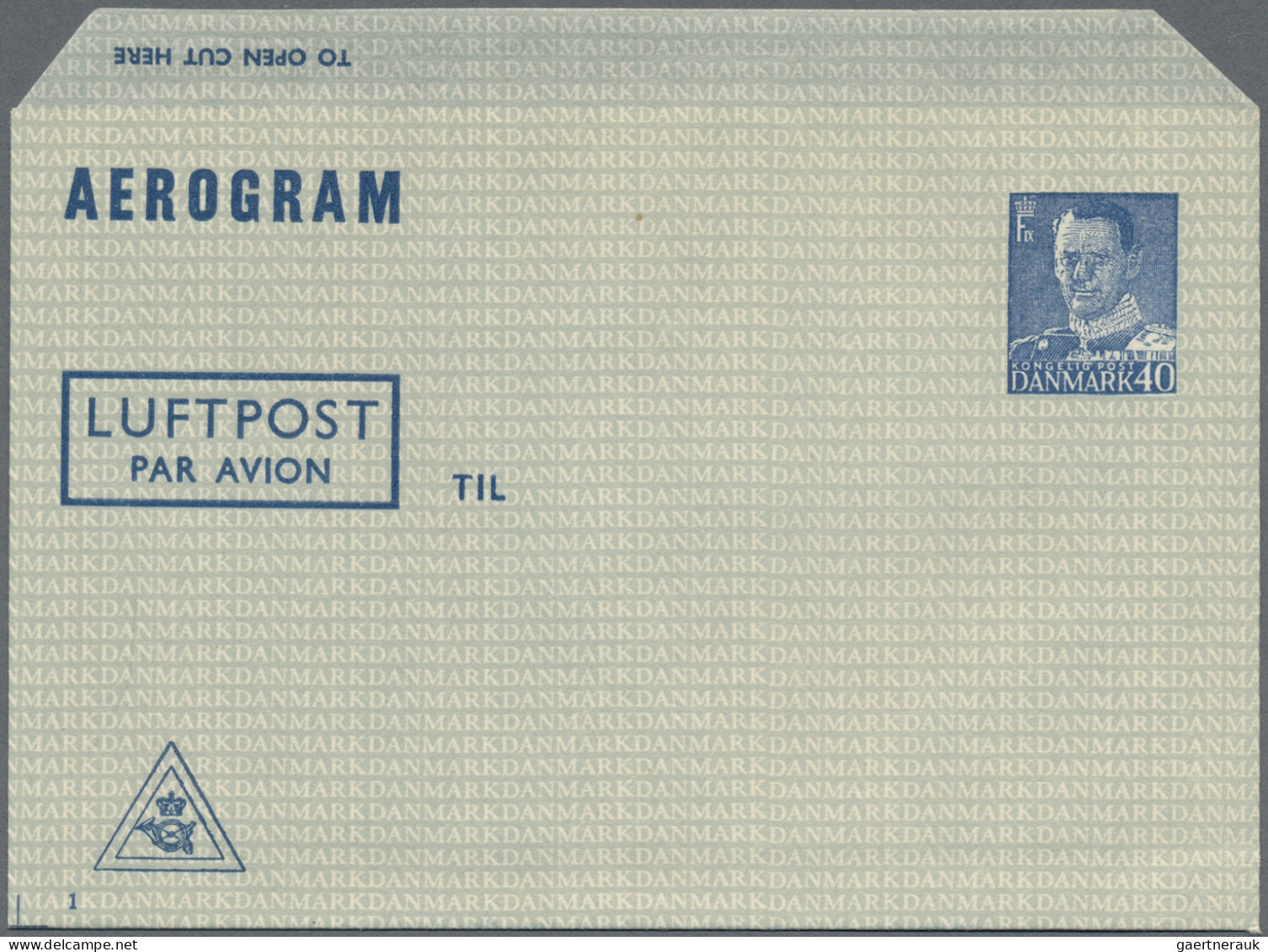 Denmark - Postal Stationery: 1949/1985, Collection Of Apprx. 74 Air Letter Sheet - Entiers Postaux