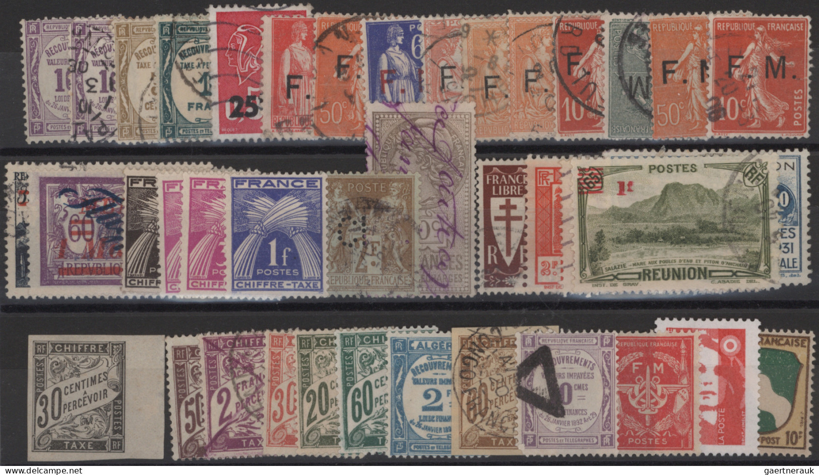 France: 1849/1960's: Hundreds Of Mint And Used Stamps On Stock Cards, With Some - Sammlungen