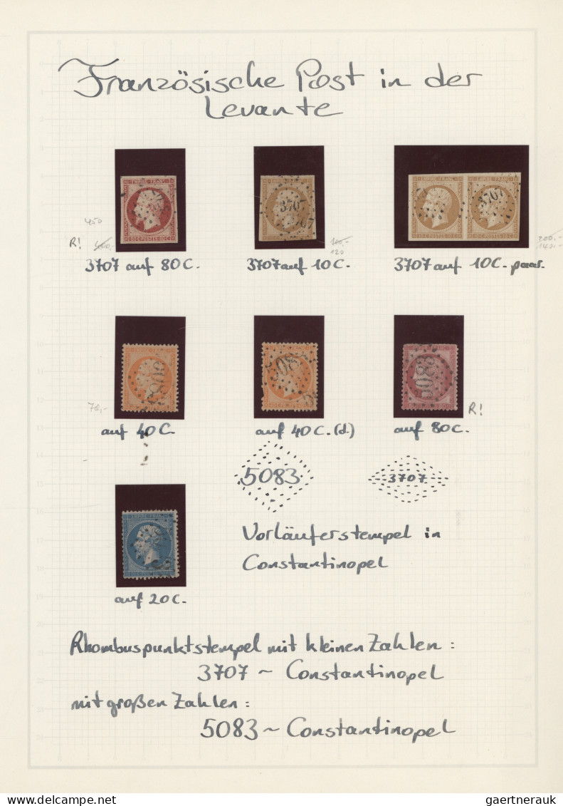 French Post Offices In The Levant: 1860/1910 (ca.), Collection Of Apprx. 50 Stam - Sonstige & Ohne Zuordnung