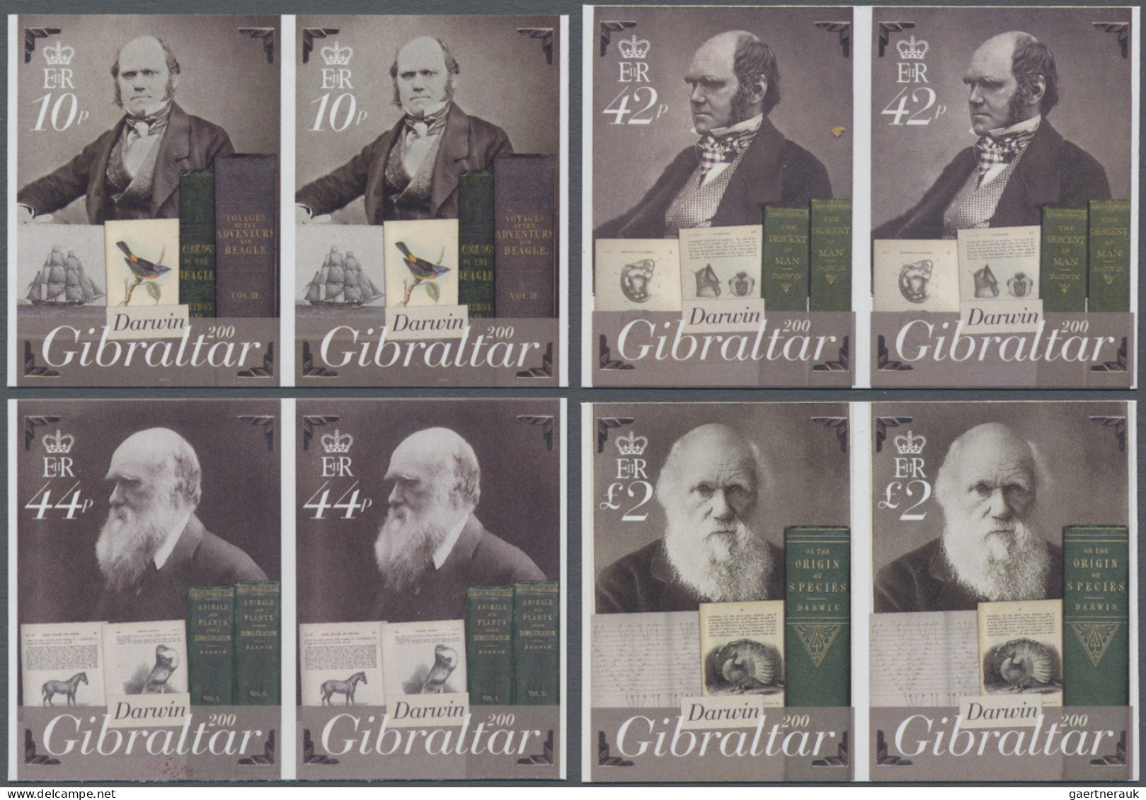 Gibraltar: 2001/2016. Collection Containing 3701 IMPERFORATE Stamps And 137 IMPE - Gibraltar